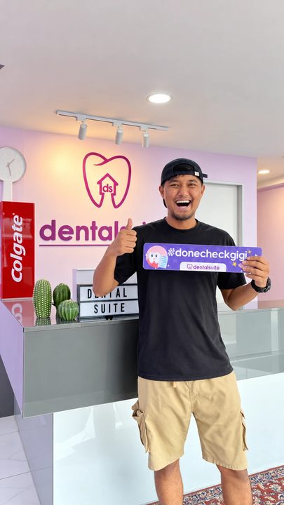 A patient at Dental Suite Setiawangsa after their visit