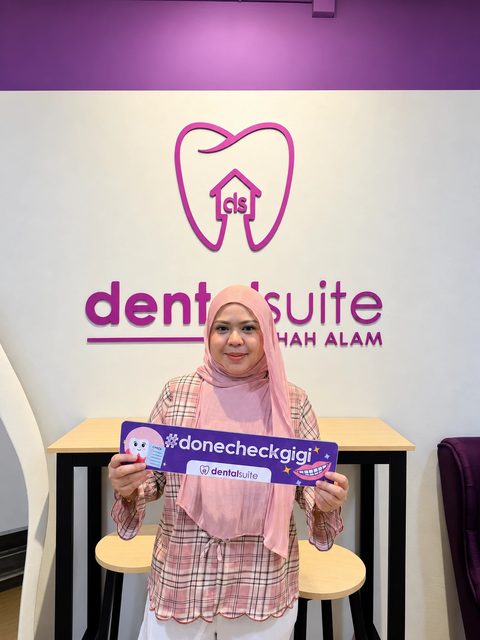 A patient at Dental Suite Shah Alam after their visit