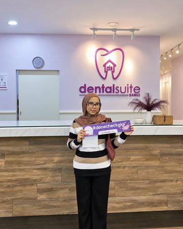 A patient at Dental Suite Bangi