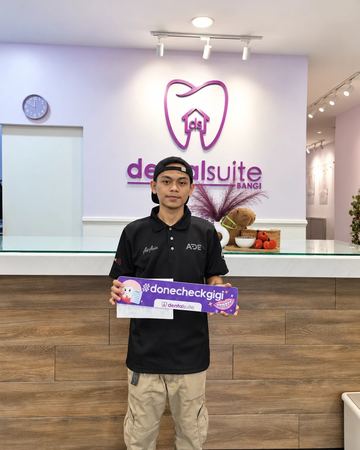 A patient at Dental Suite Bangi