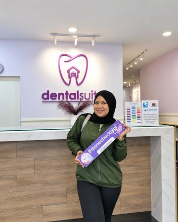 A patient at Dental Suite Bangi