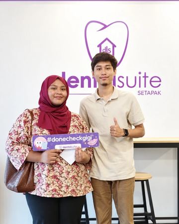 A patient at Dental Suite Setapak