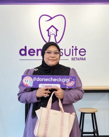 A patient at Dental Suite Setapak