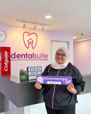 A patient at Dental Suite Setiawangsa