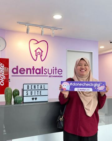 A patient at Dental Suite Setiawangsa