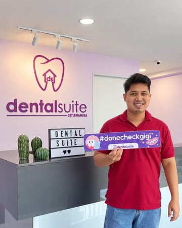 A patient at Dental Suite Setiawangsa