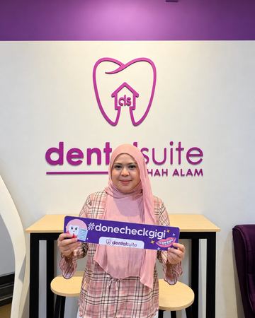 A patient at Dental Suite Shah Alam