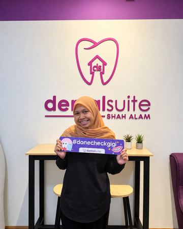 A patient at Dental Suite Shah Alam