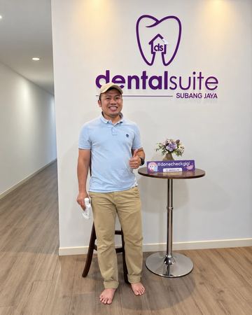 A patient at Dental Suite USJ