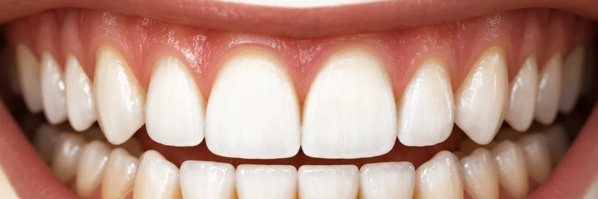 Illustration of a smile with a brighter tooth shade